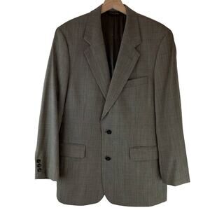 Brooks Brothers 100% Wool Glen Plaid Men's Suit Blazer Sportscoat Size 40R